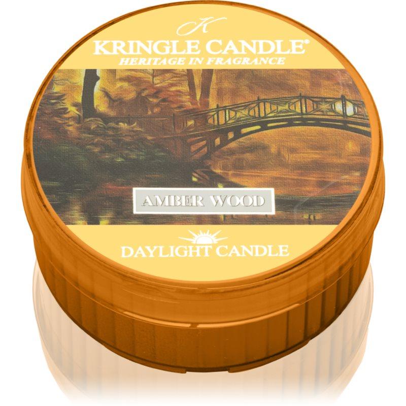 Kringle Candle Amber Wood čajová svíčka 42 g