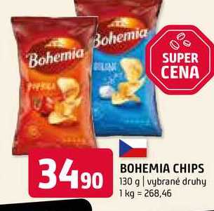 Bohemia Chips 130g, různé druhy
