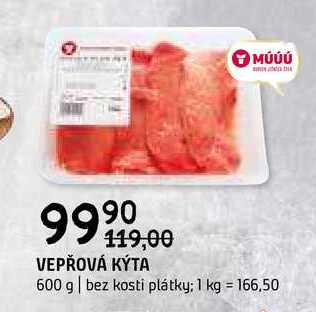Vepřová kýta bez kosti 1kg