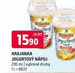 Krajanka jogurtový nápoj 230 ml vybrané druhy