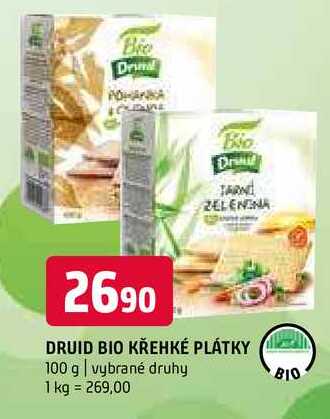 Druid bio křehké plátky 100 g vybrané druhy 