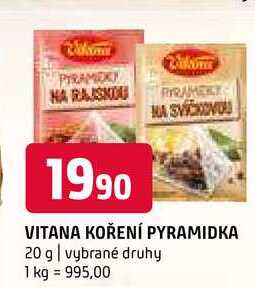 Vitana pyramidka koření 20g, vybrané druhy