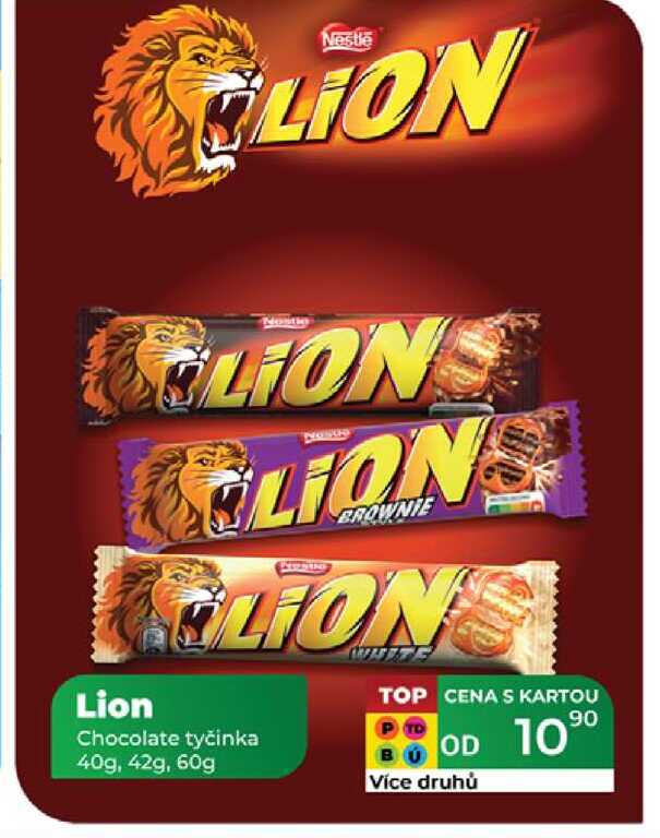 Lion Chocolate tyčinka 40g, 42g, 60g  v akci