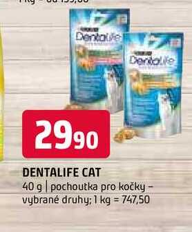 Dentalife cat 40 g pochoutka pro kočky vybrané druhy