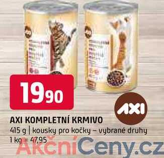 Axi kompletní krmivo 415 g kousky pro kočky vybrané druhy 