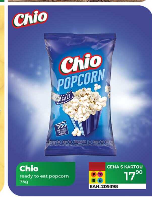 Chio ready to eat popcorn 75g 