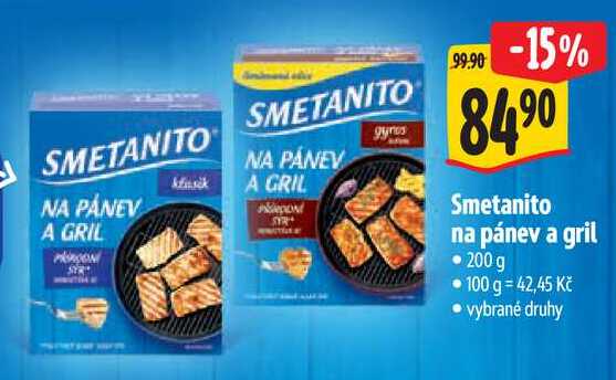 Smetanito na pánev a gril, 200 g 