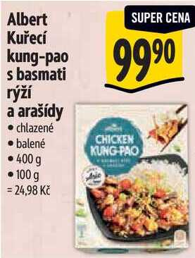 Albert Kuřecí kung-pao s basmati rýží a arašídy, 400 g