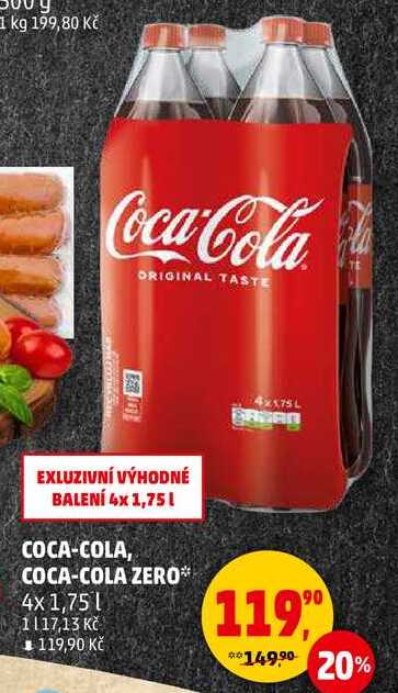 COCA-COLA, 4 x 1,75 l 