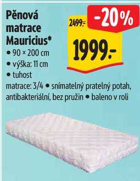 Pěnová matrace Mauricius