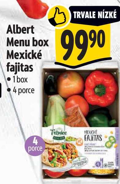 Albert Menu box Mexické fajitas