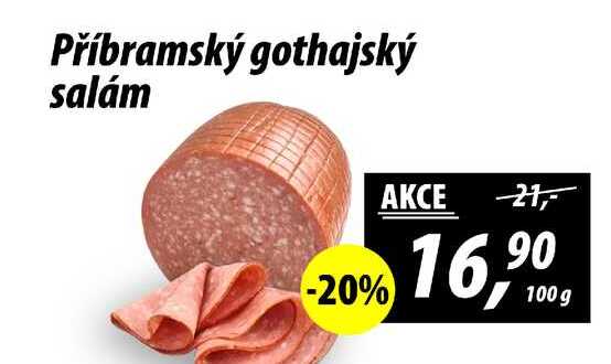 Příbramský gothajský salám, 100 g 