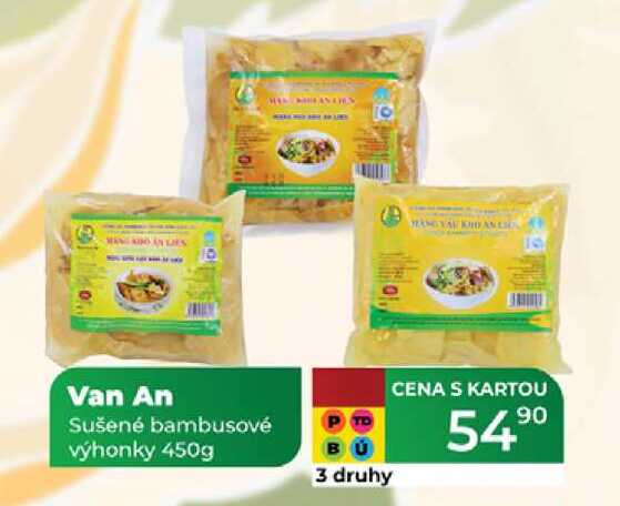 Van An Sušené bambusové výhonky 450g  