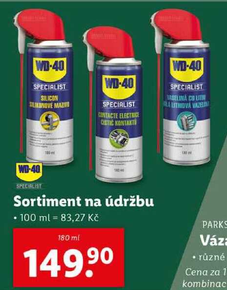 Sortiment na údržbu, 180 ml