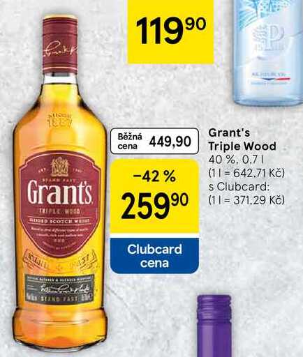 Grant's Triple Wood 40 %, 0.7 l