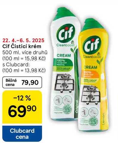 Cif Čisticí krém, 500 ml, více druhů  