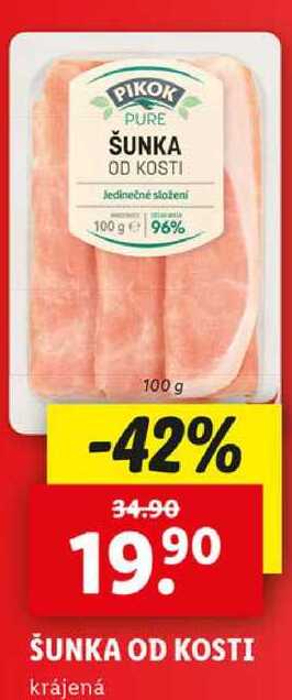 ŠUNKA OD KOSTI, 100 g