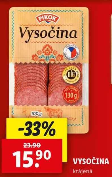 Vysočina, 100 g