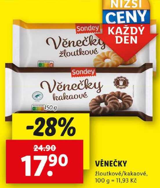 VĚNEČKY, 150 g