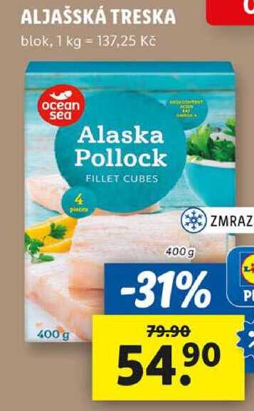 ALJAŠSKÁ TRESKA, 400 g
