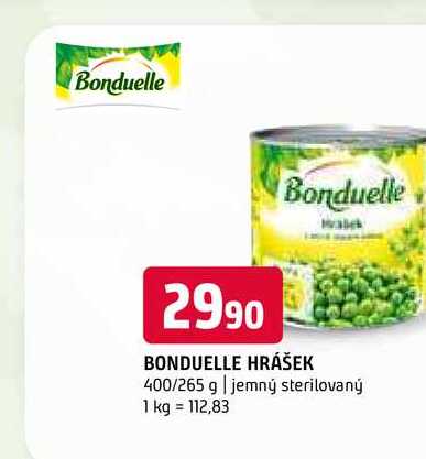 Bonduelle Hrášek 400/265g