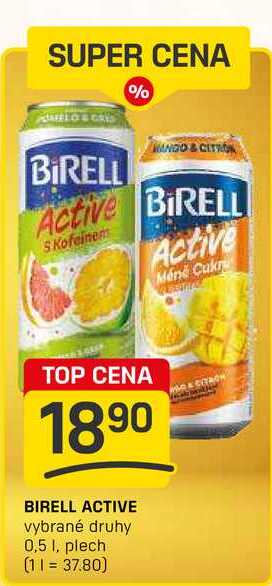 BIRELL ACTIVE vybrané druhy 0,5 1, plech