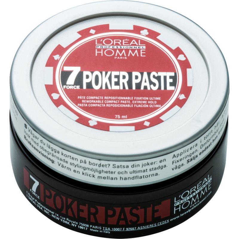 L’Oréal Professionnel Homme 7 Poker modelovací pasta extra silné zpevnění 75 ml