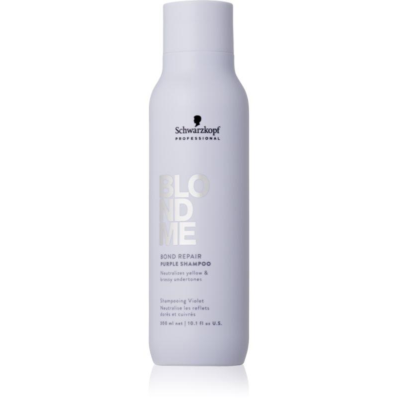 Schwarzkopf Professional Blondme Bond Repair Purple Shampoo fialový šampon pro blond vlasy 300 ml