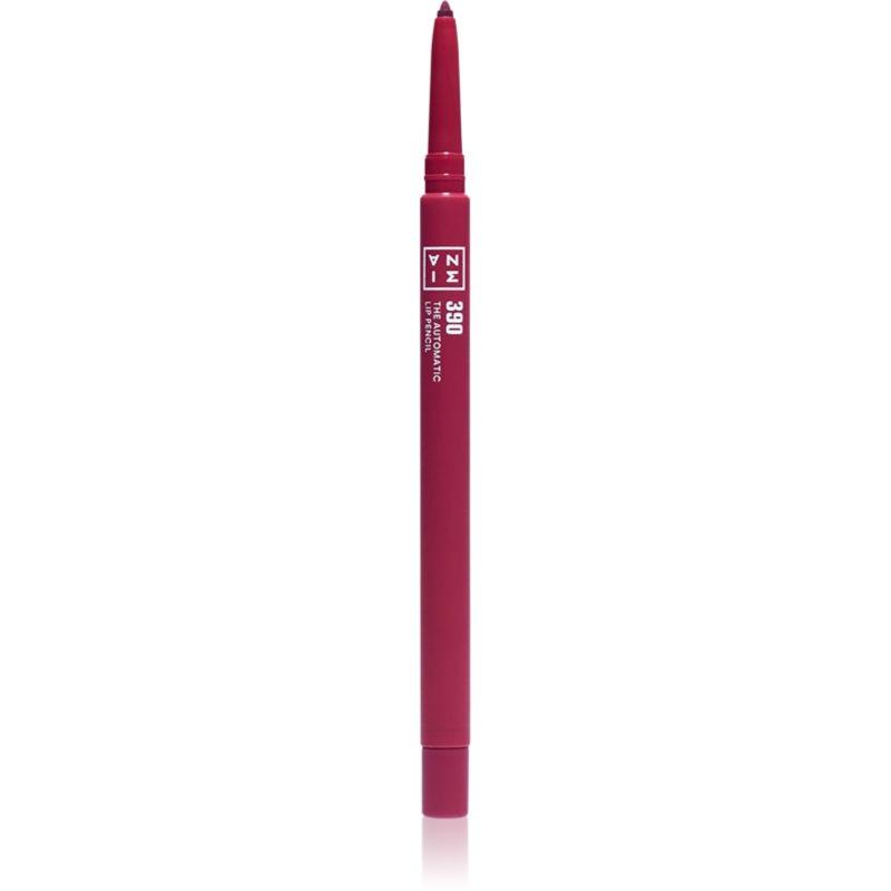3INA The Automatic Lip Pencil konturovací tužka na rty odstín 390 - Dark Plum 0.35 g