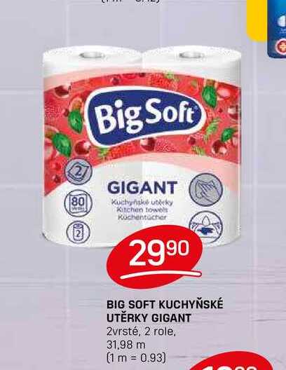BIG SOFT KUCHYŇSKÉ UTĚRKY GIGANT 2vrsté, 2 role