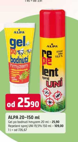 ALPA Gel po bodnutí hmyzem 20 ml