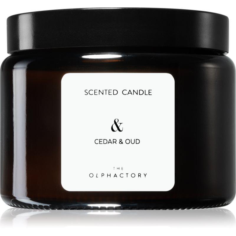 Ambientair The Olphactory Cedar & Oud vonná svíčka (brown) & 360 g