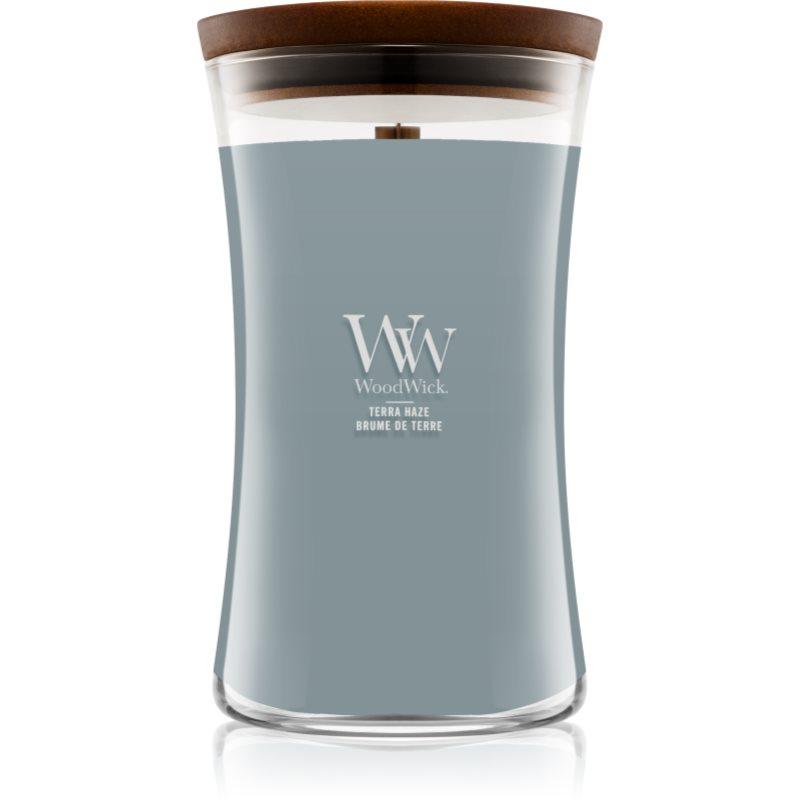 Woodwick Terra Haze vonná svíčka s dřevěným knotem 610 g