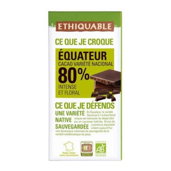 Ethiquable BIO Hořká čokoláda 80%