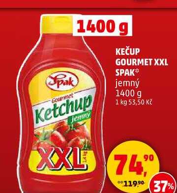Spak Gourmet kečup, 1400 g  