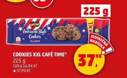 COOKIES XXL CAFÉ TIME, 225 g 