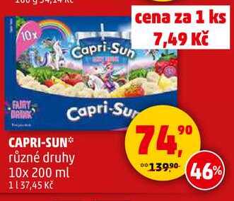 CAPRI-SUN různé druhy, 10x 200 ml  