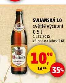 SVIJANSKÁ 10 světlé výčepní, 0,5 l