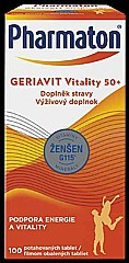 PHARMATON® GERIAVIT  Vitality 50+ 100 potahovaných tablet