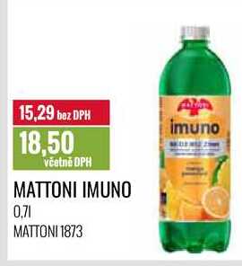 MATTONI IMUNO 0,7l