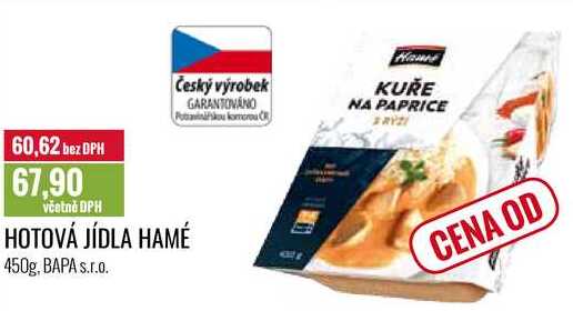 HOTOVÁ JÍDLA HAMÉ 450g