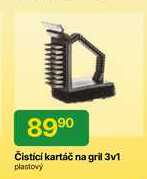 Čistící kartáč na gril 3v1 plastový 