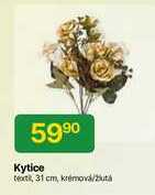 Kytice text, 31 cm, krémová 