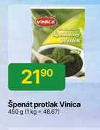 Vinica Špenát porcovaný hluboce zmrazený 450g