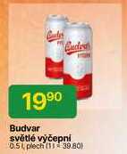 Budvar světlé výčepní 0.5l plech 