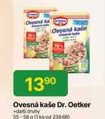 Dr. Oetker Ovesná kaše 55g, vybrané druhy