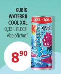 Kubík Waterrr COOL 0,33l, vybrané druhy 0.33l