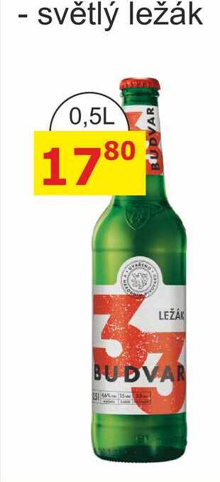 BUDVAR 33, 0.5L