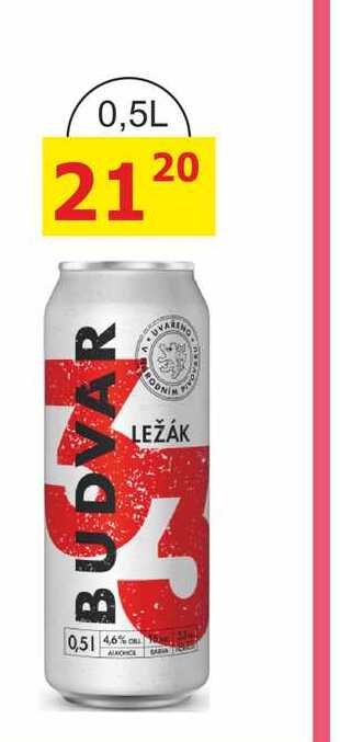 BUDVAR 33, 0.5L plech