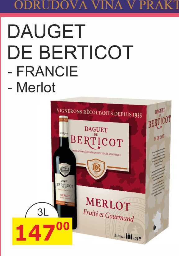 DAUGET DE BERTICOT  3 L